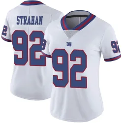 Women's Michael Strahan New York Giants No.92 Limited Color Rush Jersey - White