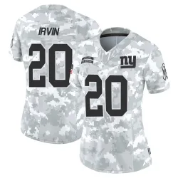 Women's Monte Irvin New York Giants No.20 Limited 2024 Salute to Service Jersey - Arctic Camo