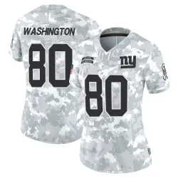 Women's Montrell Washington New York Giants No.80 Limited 2024 Salute to Service Jersey - Arctic Camo