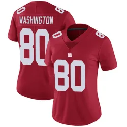 Women's Montrell Washington New York Giants No.80 Limited Alternate Vapor Untouchable Jersey - Red