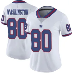 Women's Montrell Washington New York Giants No.80 Limited Color Rush Jersey - White
