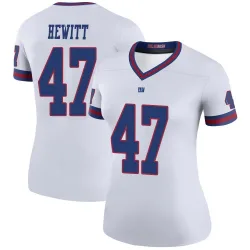 Women's Neville Hewitt New York Giants No.47 Legend Color Rush Jersey - White
