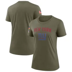 Women's New York Giants No. Legend 2022 Salute To Service T-Shirt - Olive