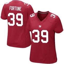 Women's O'Donnell Fortune New York Giants No.39 Game Alternate Jersey - Red