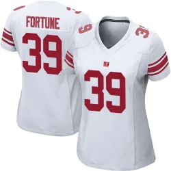 Women's O'Donnell Fortune New York Giants No.39 Game Jersey - White