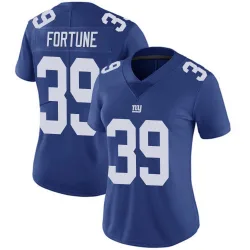 Women's O'Donnell Fortune New York Giants No.39 Limited Team Color Vapor Untouchable Jersey - Royal