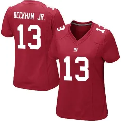 Women's Odell Beckham Jr. New York Giants No.13 Game Alternate Jersey - Red