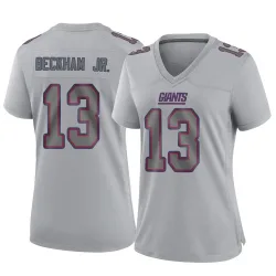 Women's Odell Beckham Jr. New York Giants No.13 Game Atmosphere Fashion Jersey - Gray