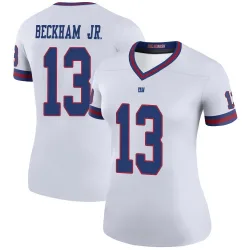 Women's Odell Beckham Jr. New York Giants No.13 Legend Color Rush Jersey - White