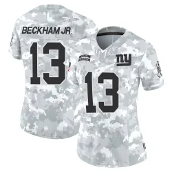 Women's Odell Beckham Jr. New York Giants No.13 Limited 2024 Salute to Service Jersey - Arctic Camo