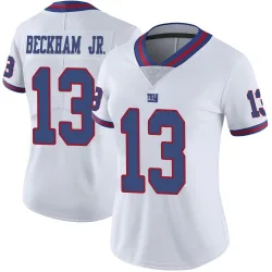 Women's Odell Beckham Jr. New York Giants No.13 Limited Color Rush Jersey - White