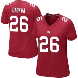 Women's Orleans Darkwa New York Giants No.26 Game Alternate Jersey - Red