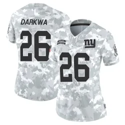 Women's Orleans Darkwa New York Giants No.26 Limited 2024 Salute to Service Jersey - Arctic Camo