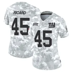 Women's Patrick Ricard New York Giants No.45 Limited 2024 Salute to Service Jersey - Arctic Camo