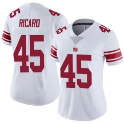 Women's Patrick Ricard New York Giants No.45 Limited Vapor Untouchable Jersey - White