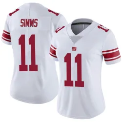 Women's Phil Simms New York Giants No.11 Limited Vapor Untouchable Jersey - White
