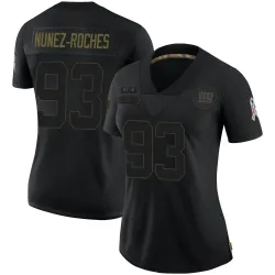Women's Rakeem Nunez-Roches New York Giants No.93 Limited 2020 Salute To Service Jersey - Black