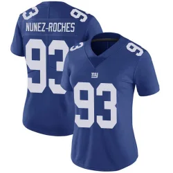 Women's Rakeem Nunez-Roches New York Giants No.93 Limited Team Color Vapor Untouchable Jersey - Royal