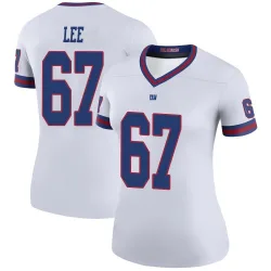 Women's Ricky Lee New York Giants No.67 Legend Color Rush Jersey - White