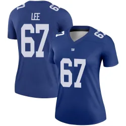 Women's Ricky Lee New York Giants No.67 Legend Jersey - Royal