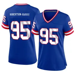Women's Roy Robertson-Harris New York Giants No.95 Game Classic Jersey - Royal