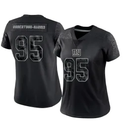 Women's Roy Robertson-Harris New York Giants No.95 Limited Reflective Jersey - Black