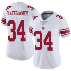 Women's Sandro Platzgummer New York Giants No.34 Limited Vapor Untouchable Jersey - White