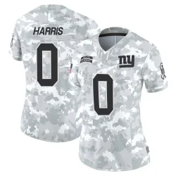 Women's Shelby Harris New York Giants No.0 Limited 2024 Salute to Service Jersey - Arctic Camo