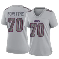 Women's Stone Forsythe New York Giants No.70 Game Atmosphere Fashion Jersey - Gray