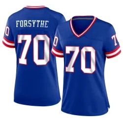 Women's Stone Forsythe New York Giants No.70 Game Classic Jersey - Royal