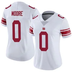 Women's TJ Moore New York Giants No.0 Limited Vapor Untouchable Jersey - White
