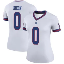 Women's Thaddeus Dixon New York Giants No.0 Legend Color Rush Jersey - White