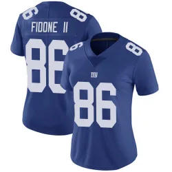 Women's Thomas Fidone II New York Giants No.86 Limited Team Color Vapor Untouchable Jersey - Royal