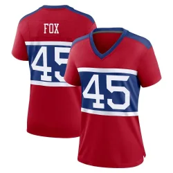 Women's Tomon Fox New York Giants No.45 Game Century Alternate Jersey - Red