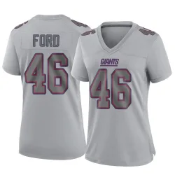 Women's Trace Ford New York Giants No.46 Game Atmosphere Fashion Jersey - Gray