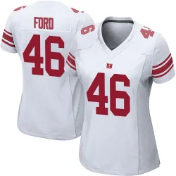 Women's Trace Ford New York Giants No.46 Game Jersey - White