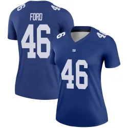 Women's Trace Ford New York Giants No.46 Legend Jersey - Royal