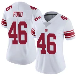 Women's Trace Ford New York Giants No.46 Limited Vapor Untouchable Jersey - White