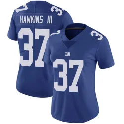 Women's Tre Hawkins III New York Giants No.37 Limited Team Color Vapor Untouchable Jersey - Royal