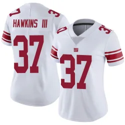 Women's Tre Hawkins III New York Giants No.37 Limited Vapor Untouchable Jersey - White