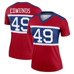 Women's Tremaine Edmunds New York Giants No.49 Legend Century Alternate Jersey - Red