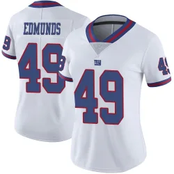 Women's Tremaine Edmunds New York Giants No.49 Limited Color Rush Jersey - White