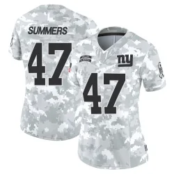 Women's Ty Summers New York Giants No.47 Limited 2024 Salute to Service Jersey - Arctic Camo