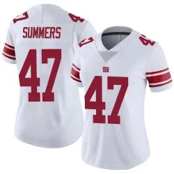 Women's Ty Summers New York Giants No.47 Limited Vapor Untouchable Jersey - White