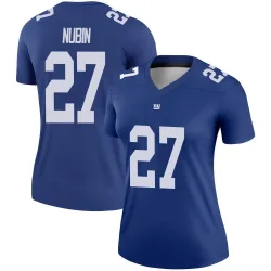 Women's Tyler Nubin New York Giants No.27 Legend Jersey - Royal