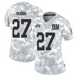 Women's Tyler Nubin New York Giants No.27 Limited 2024 Salute to Service Jersey - Arctic Camo