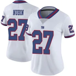 Women's Tyler Nubin New York Giants No.27 Limited Color Rush Jersey - White