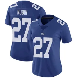Women's Tyler Nubin New York Giants No.27 Limited Team Color Vapor Untouchable Jersey - Royal