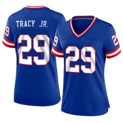 Women's Tyrone Tracy Jr. New York Giants No.29 Game Classic Jersey - Royal