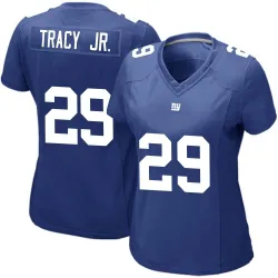 Women's Tyrone Tracy Jr. New York Giants No.29 Game Team Color Jersey - Royal